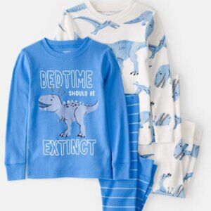 NWT Carter’s Baby Toddler Boy Dinosaur Pajama Set of 2  Blue 24 Months